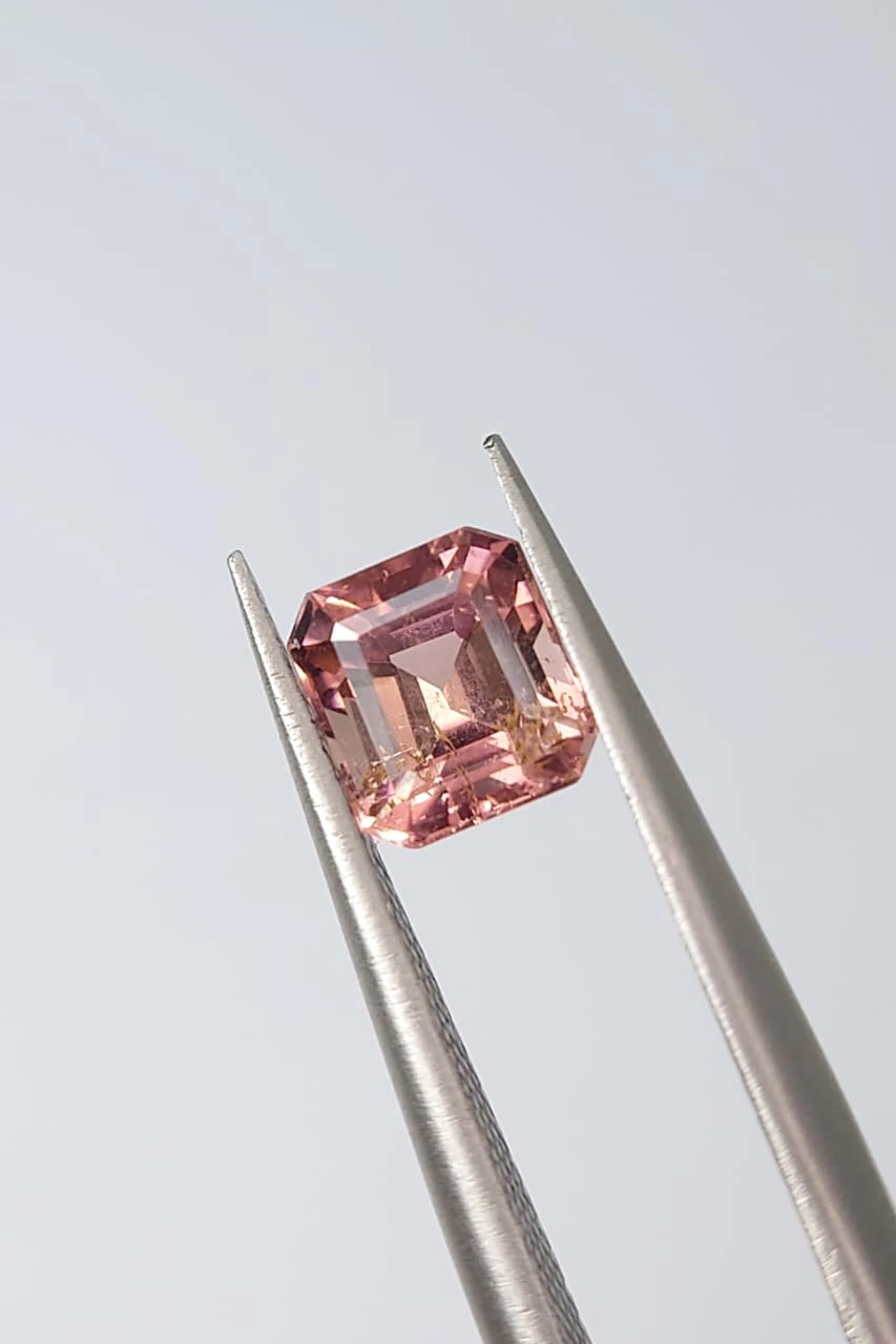 0.9ct Natural Tourmaline Emerald Cut Loose Gemstone From Afghaistan — view 6